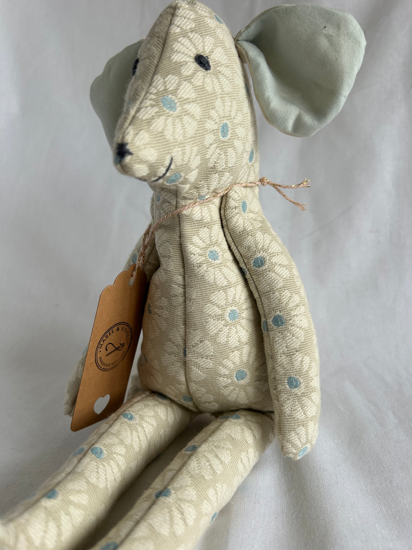 Handmade Mabel Mouse Soft Toy - Daisy Dot