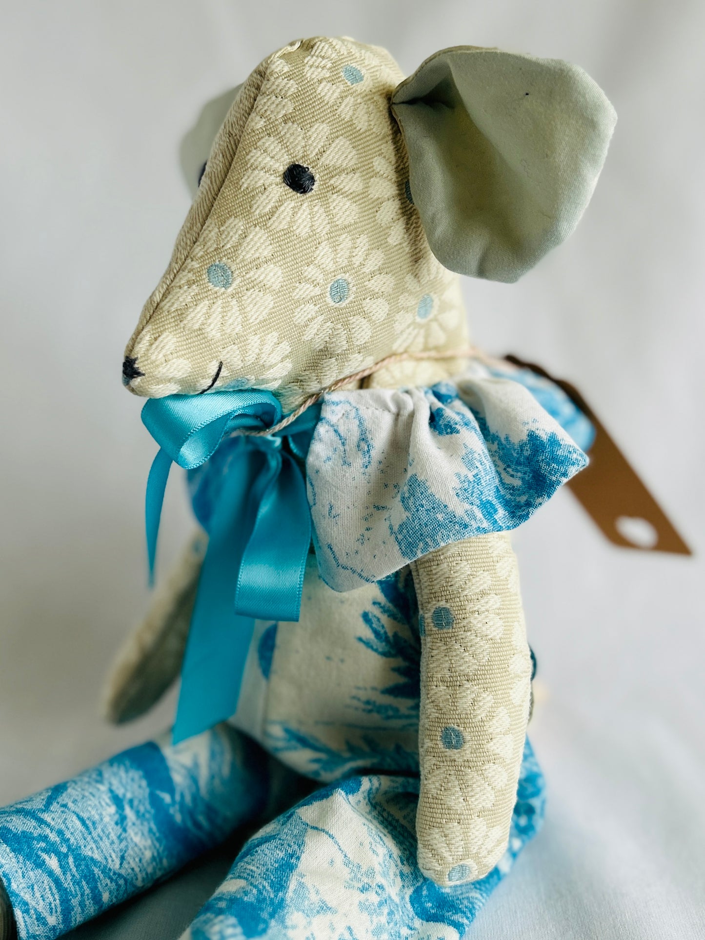 Handmade Mabel Mouse Soft Toy - Daisy Dot